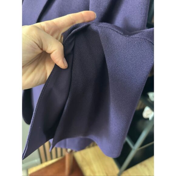 Tahari purple blazer size 8 work attire work, blazer office wear stylish flared - Picture 3 of 9